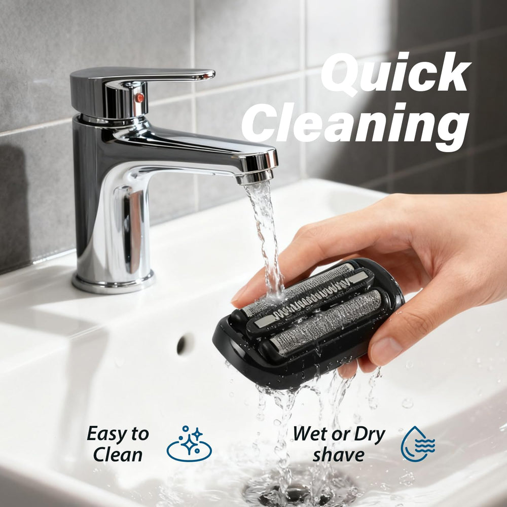 Muyfguo cleaning brush and replacement head kit ensures easy maintenance.