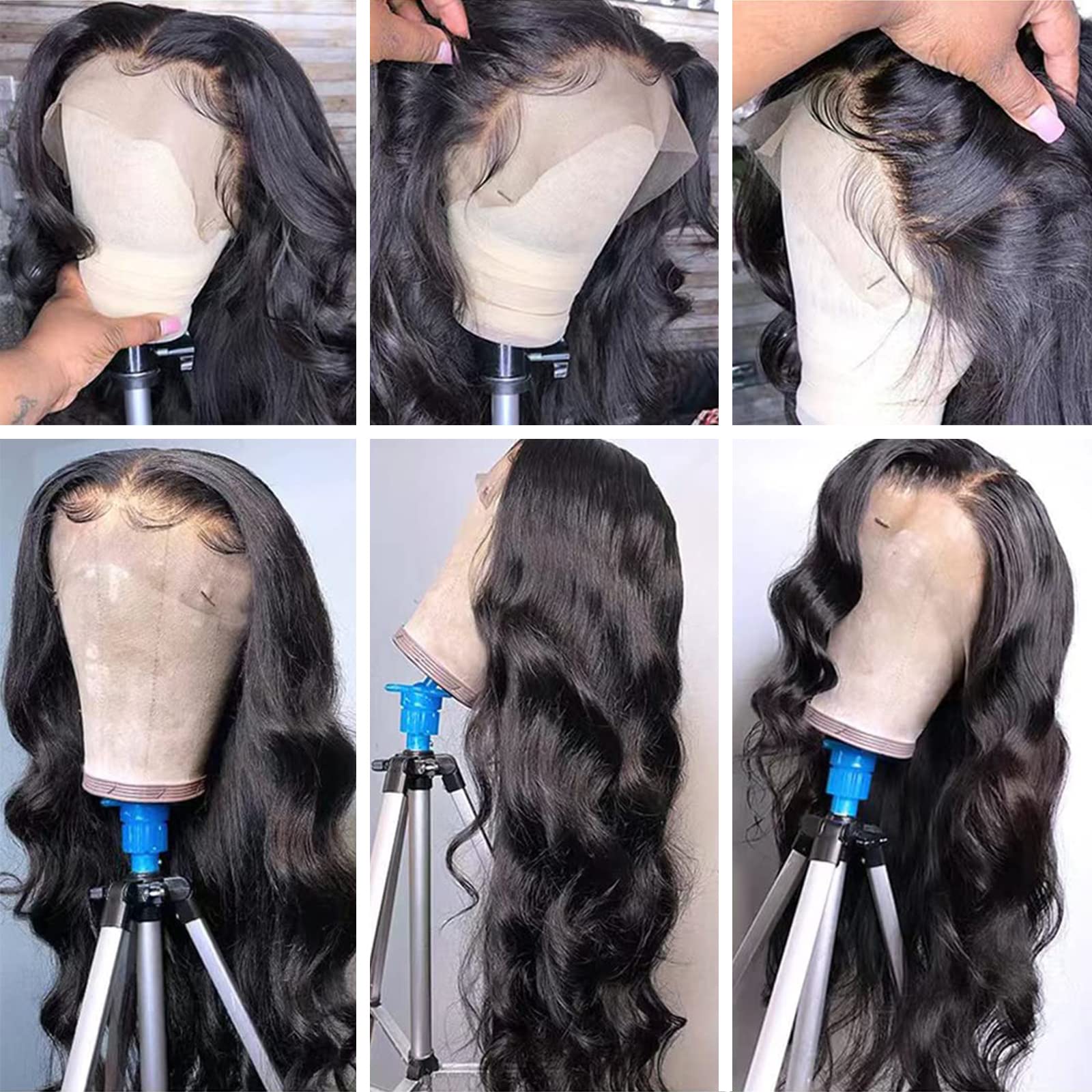 muzijet pre-plucked hairline wig suggests easy styling and natural appearance