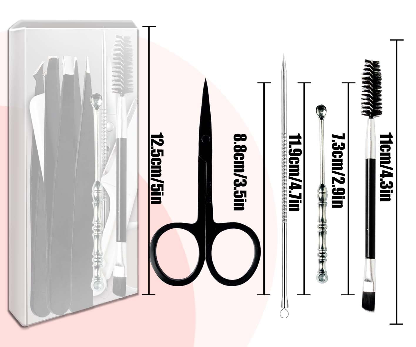 Muzioiernsu ergonomic grip tweezers for comfortable daily grooming.