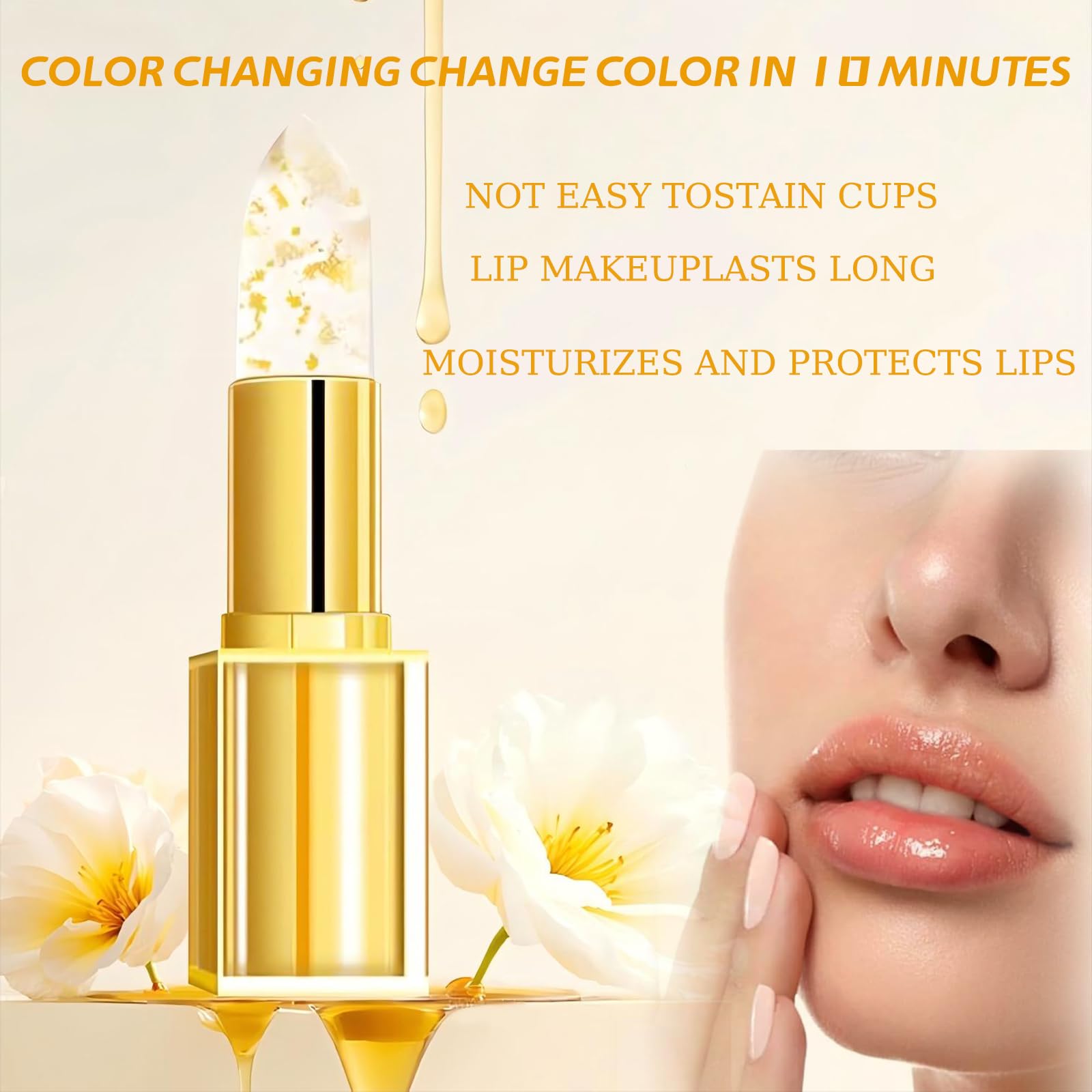 MVC luminous finish adds a radiant, plump look and sheen.