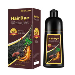 Mxvbaty Chestnut Brown Shampoo-Dye bottle shows at-home color convenience.