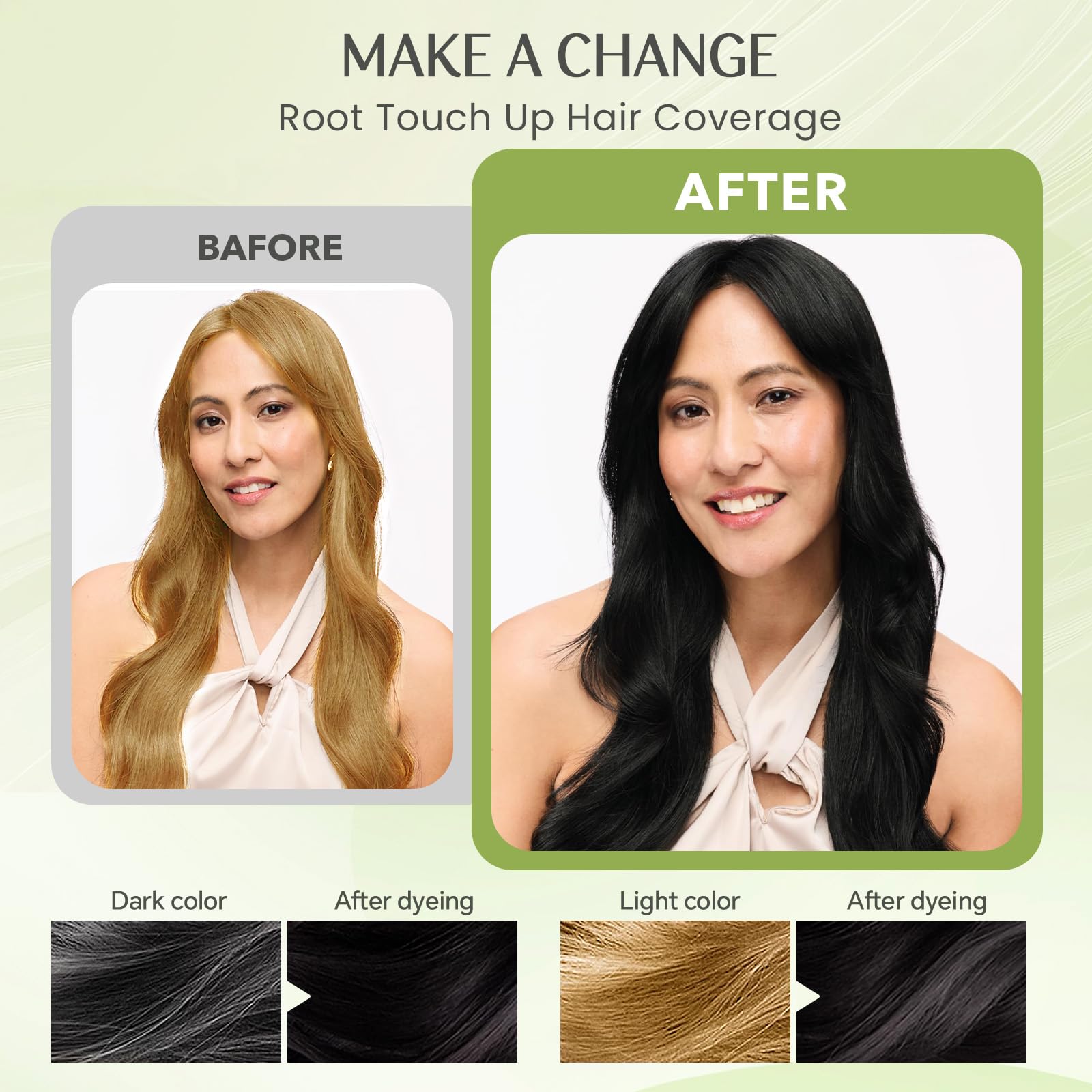 Mxvbaty Root Touch-Up Color Shampoo targets roots for seamless refresh.