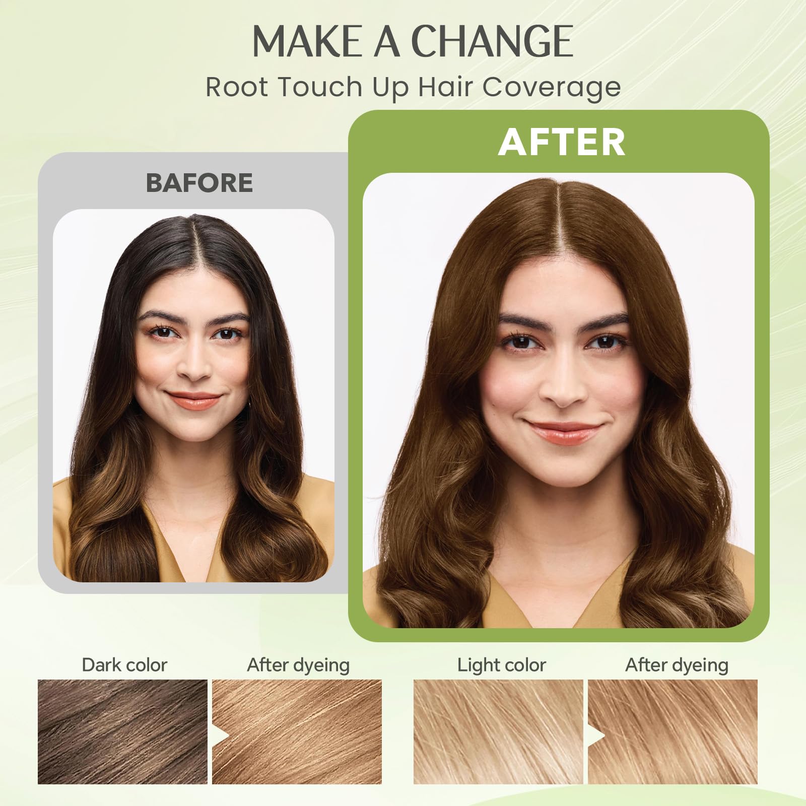 Mxvbaty root touch-up close-up demonstrates a 15-minute transform.