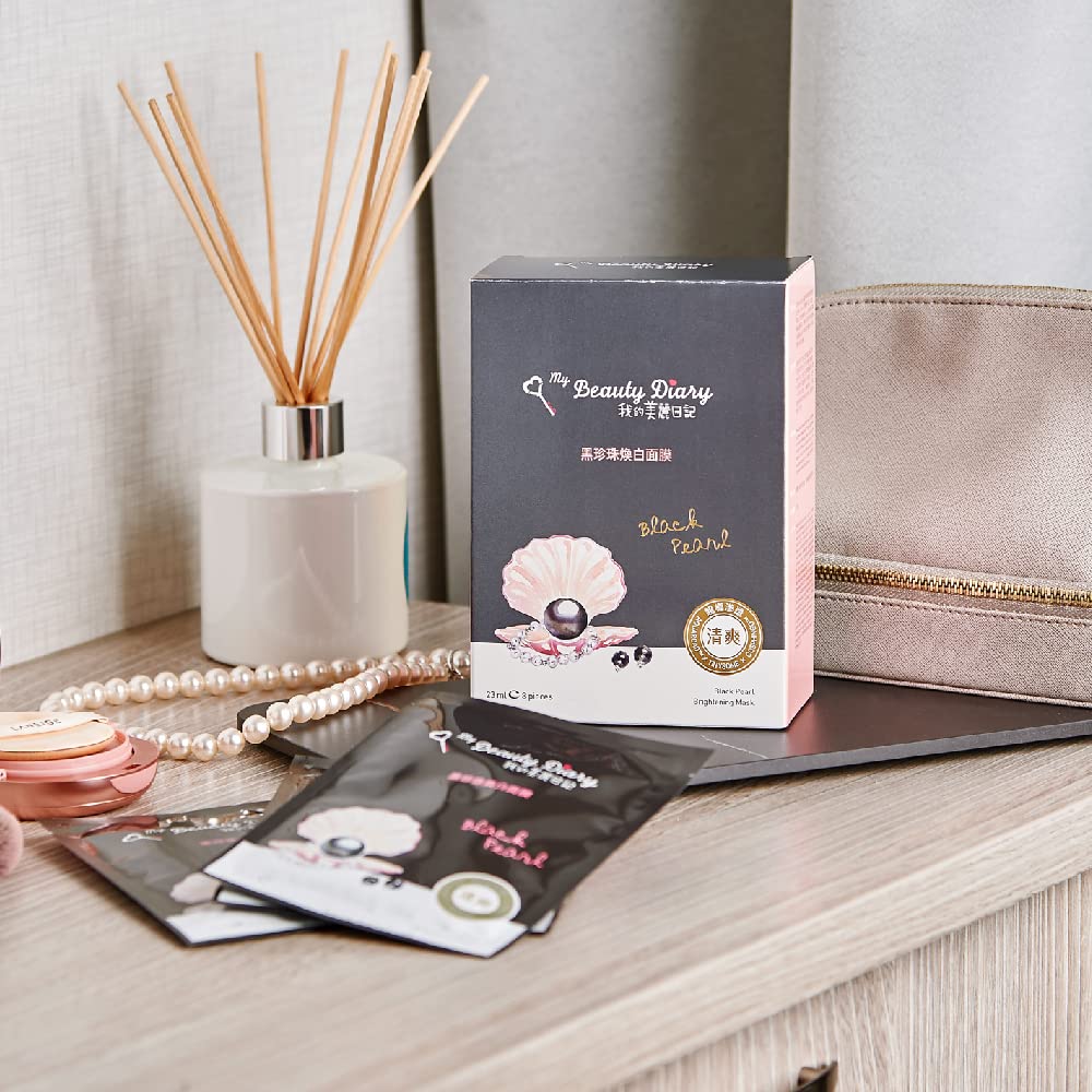 My Beauty Diary black pearl mask foil pack, ideal for travel.
