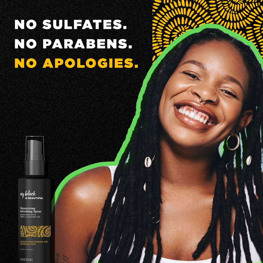 MY BLACK IS BEAUTIFUL Lightweight moisture on curls for a non-greasy finish