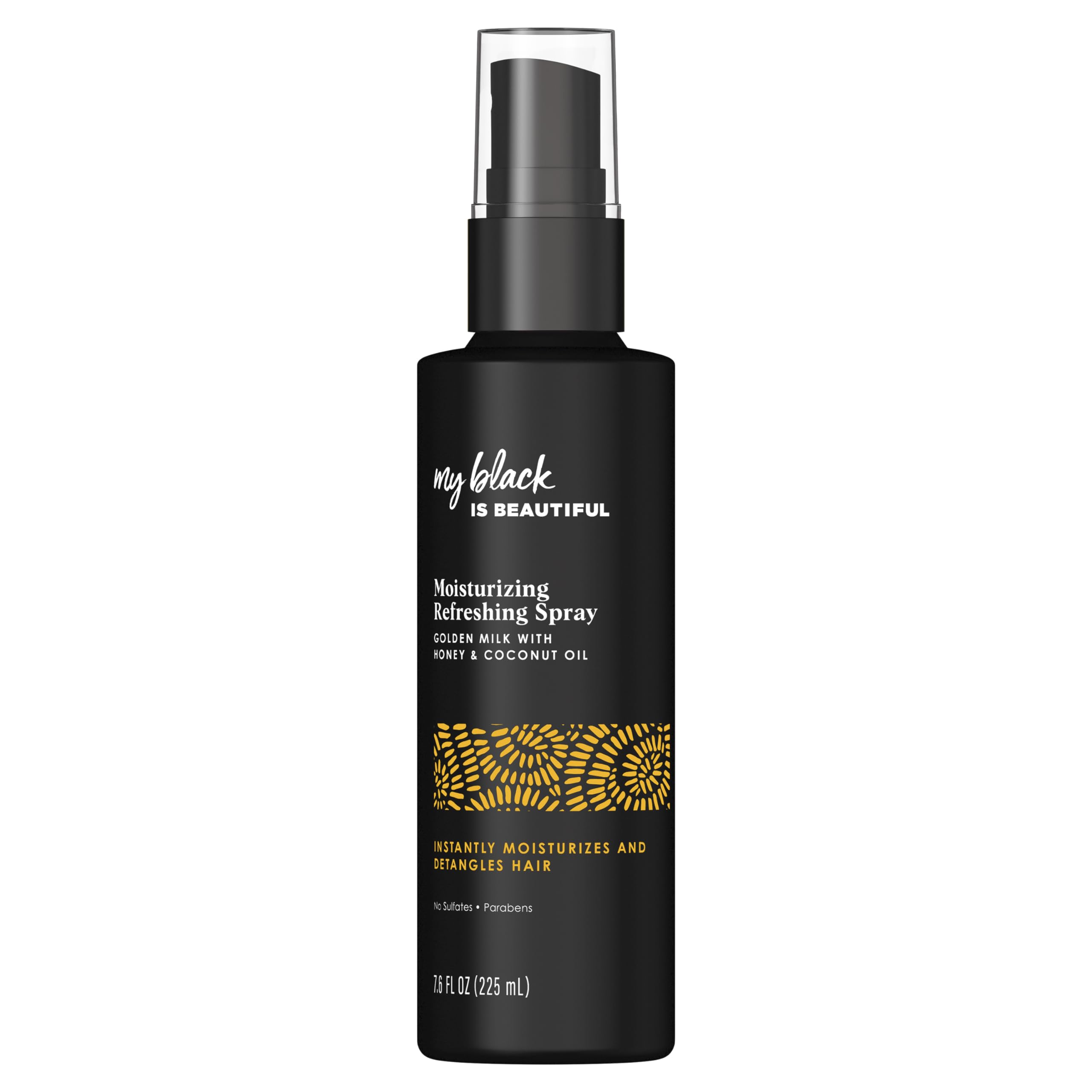 MY BLACK IS BEAUTIFUL Moisture Luxe Detangling Spray bottle pour for easy detangling and shine