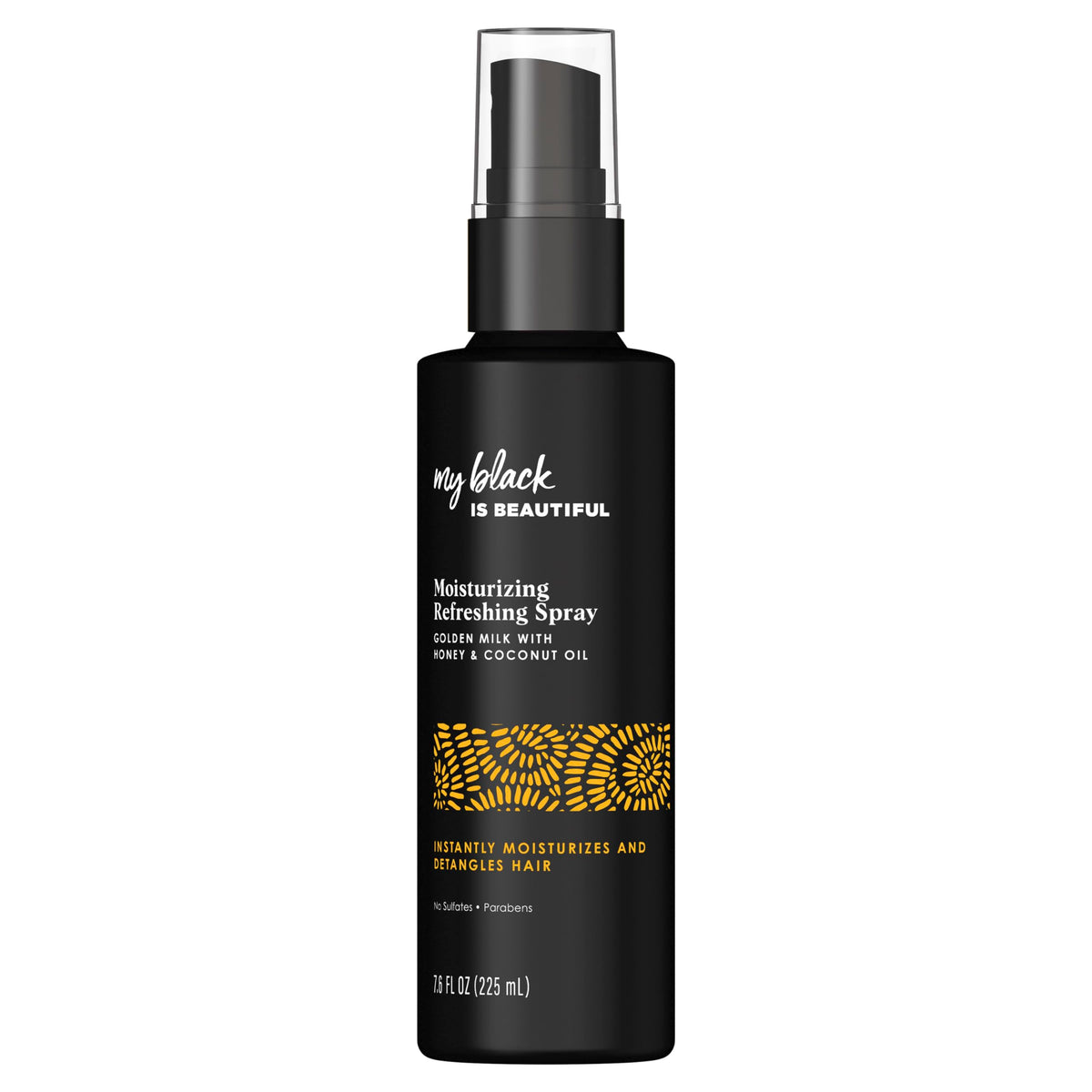 MY BLACK IS BEAUTIFUL Moisture Luxe Detangling Spray bottle pour for easy detangling and shine