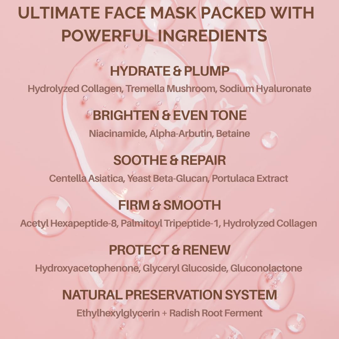 My Flexy fragrance-free Bio Collagen Overnight Mask supports sensitive skin
