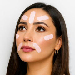 My Flexy Face Tape jawline strips for defined contour.