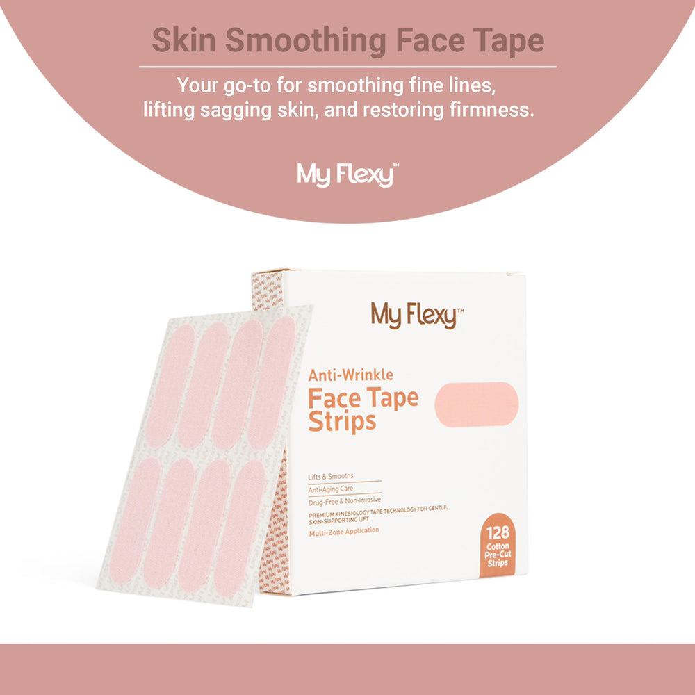 My Flexy Face Tape pre-cut strips simplify application.