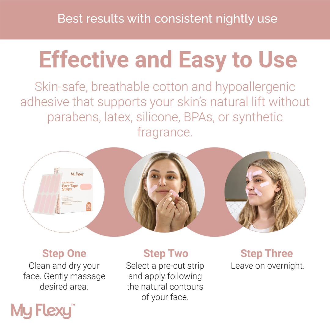 My Flexy Face Tape smile lines patches for subtle smoothing.