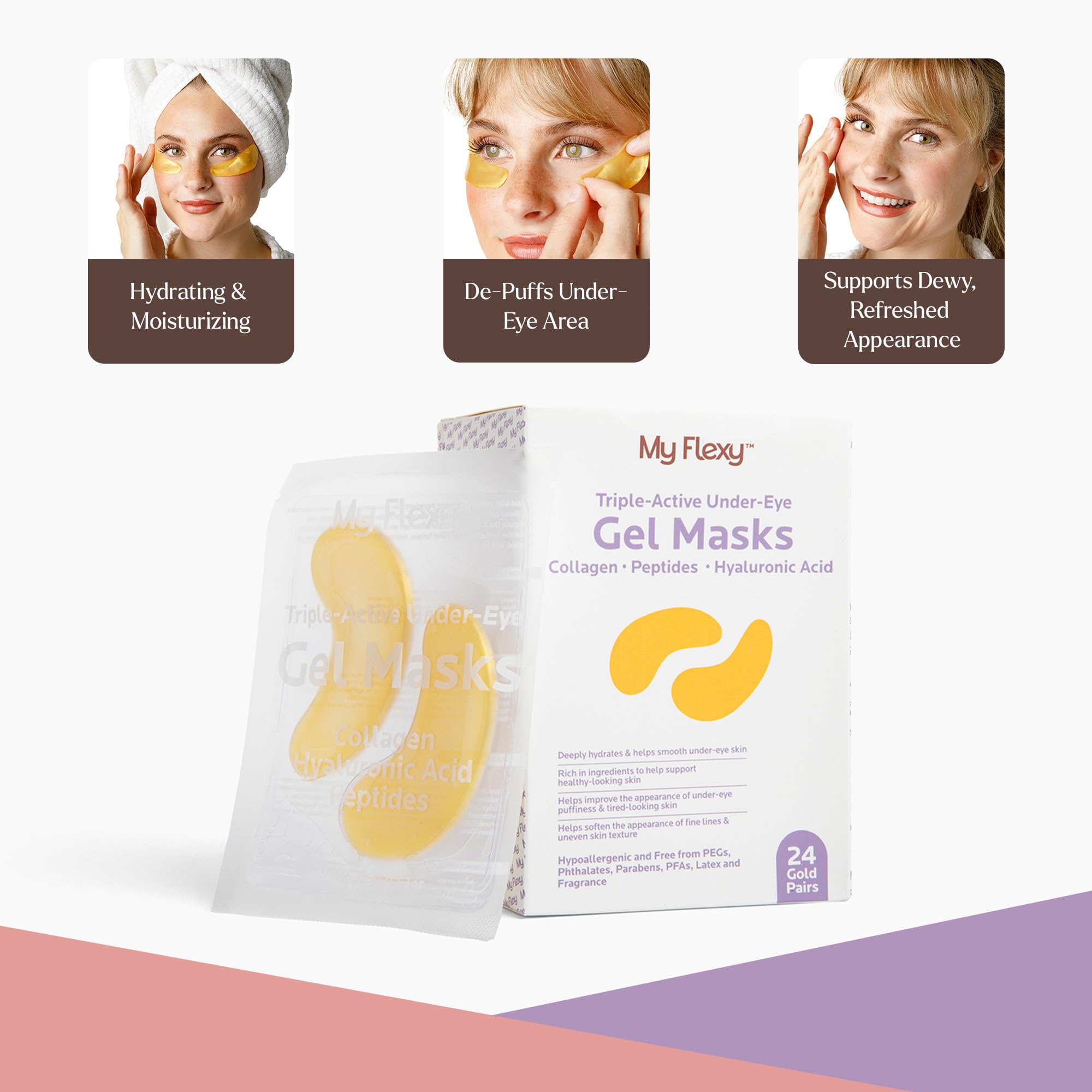 My Flexy holiday gift eye masks set for gifting and pampering.