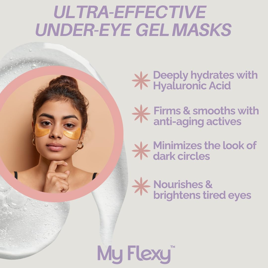 My Flexy red algae eye patches nourish skin and brighten the under-eye area.
