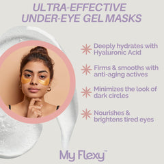 My Flexy red algae eye patches nourish skin and brighten the under-eye area.