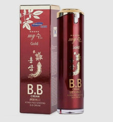 Before-after application demonstrates natural, radiant skin appearance.