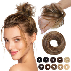 MY-LADY Messy Bun Piece real hair blends naturally for a seamless look.
