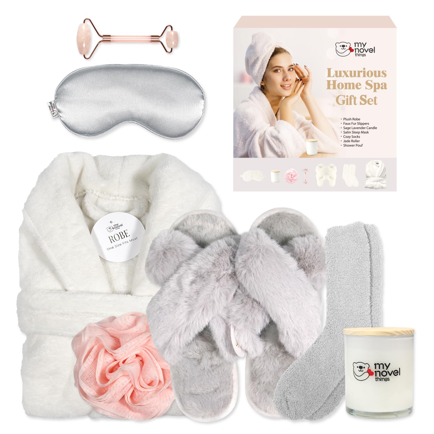 My Novel Things birthday gift box with spa treats for a thoughtful birthday surprise.