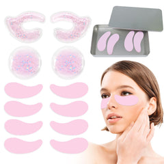 my novel things eye pads packaging: compact tin for convenient storage and gifting