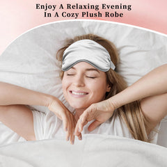 My Novel Things silky eye mask blocks light for better sleep.