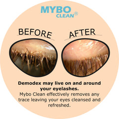Myboclean Dead Sea salt crystals highlight mineral-rich cleansing for lashes.