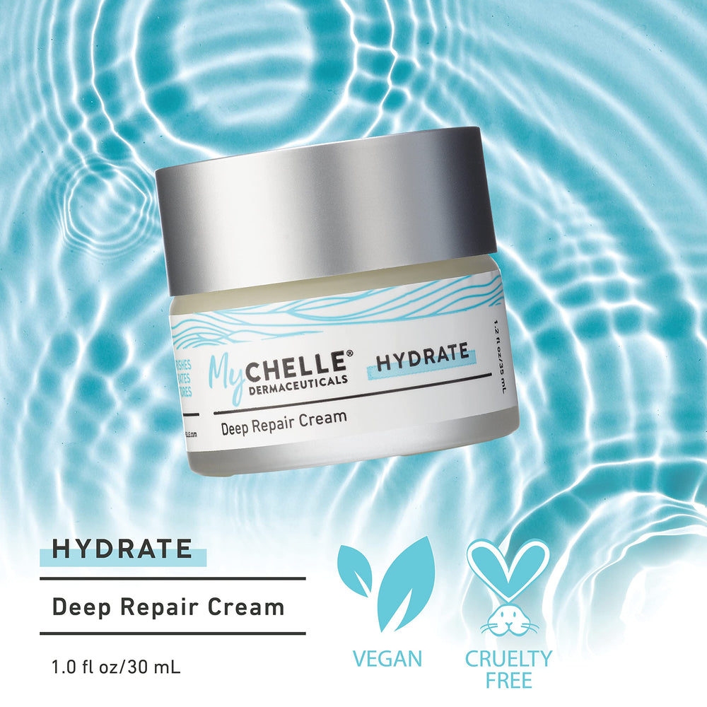 MyCHELLE Deep Repair Cream tube application for daily nourishment