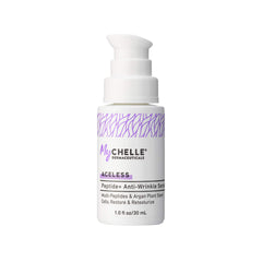 MyCHELLE Peptide+ Serum bottle with pump for easy daily application