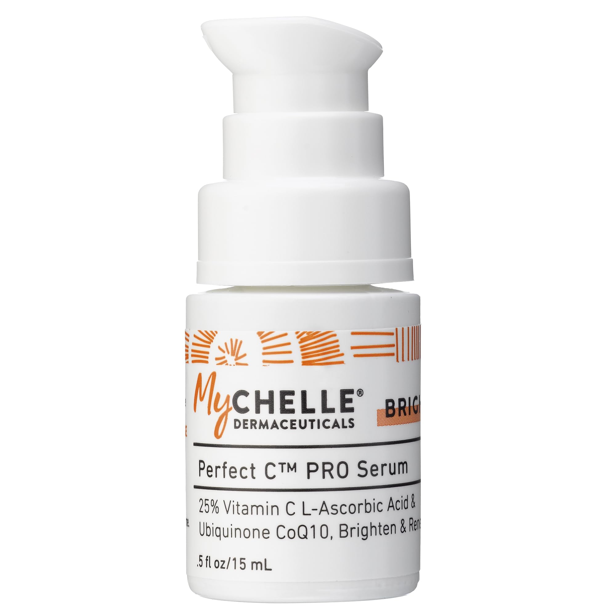 MyChelle Perfect C Pro Serum bottle pump for effortless daily application