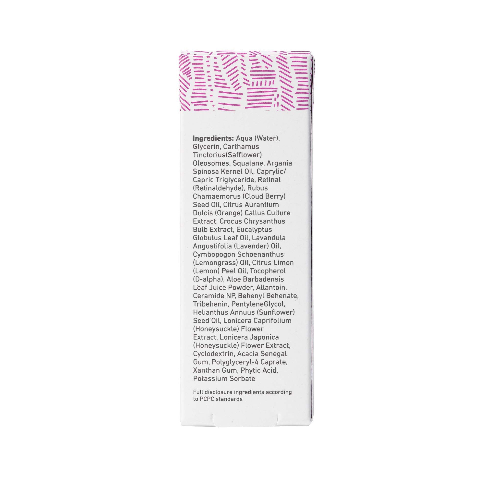 Close-up of Retinal Eye Cream jar showing texture and consistency
