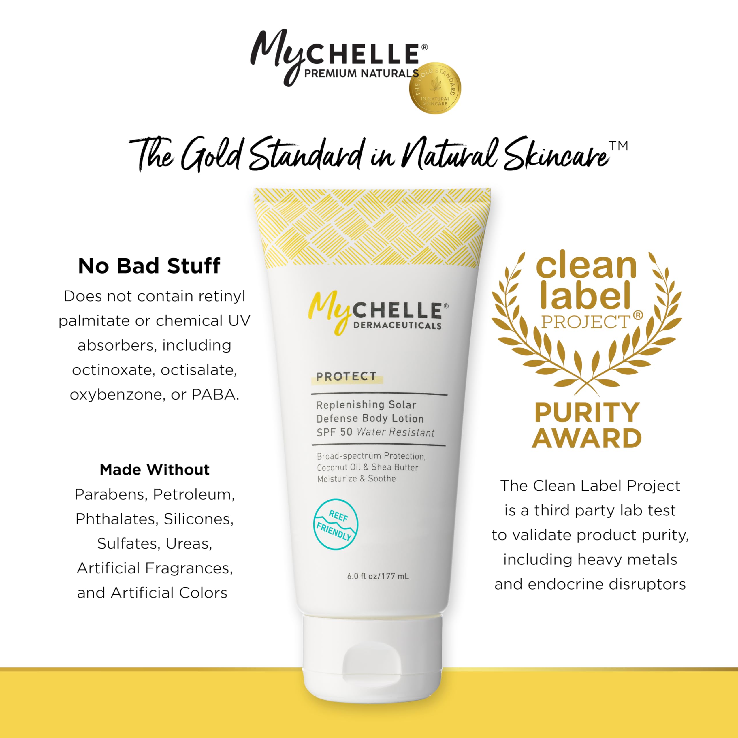 MyChelle Replenishing Solar Defense spread on hand for smooth coverage.