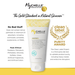MyChelle Replenishing Solar Defense spread on hand for smooth coverage.