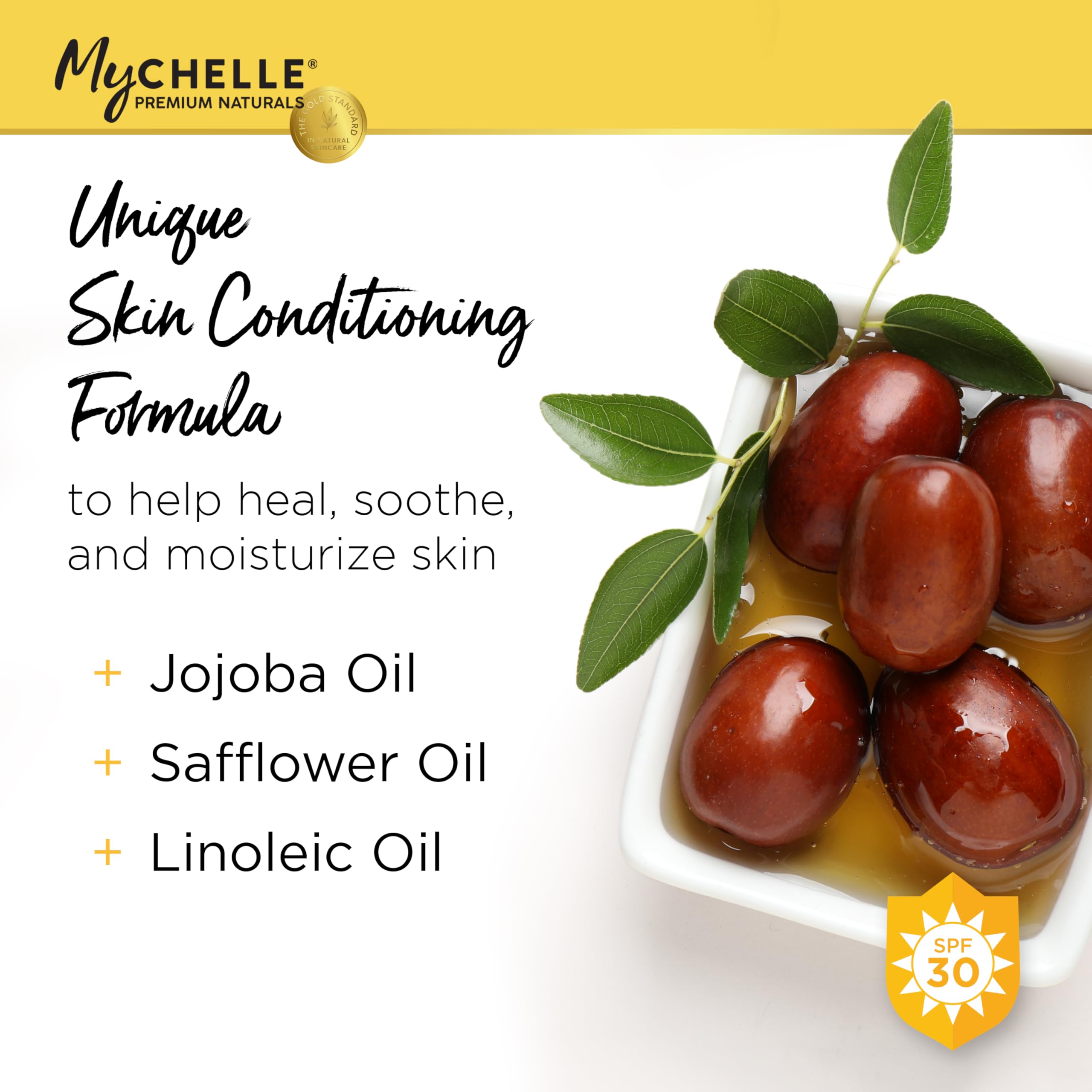 MyChelle Sun Shield Clear Spray mist on skin for easy, even coverage
