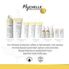 MyChelle Sun Shield Liquid SPF 30 being applied for a matte finish