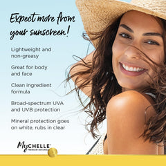 MyChelle Sun Shield Liquid SPF 50 Non-Tinted texture feels light on skin.