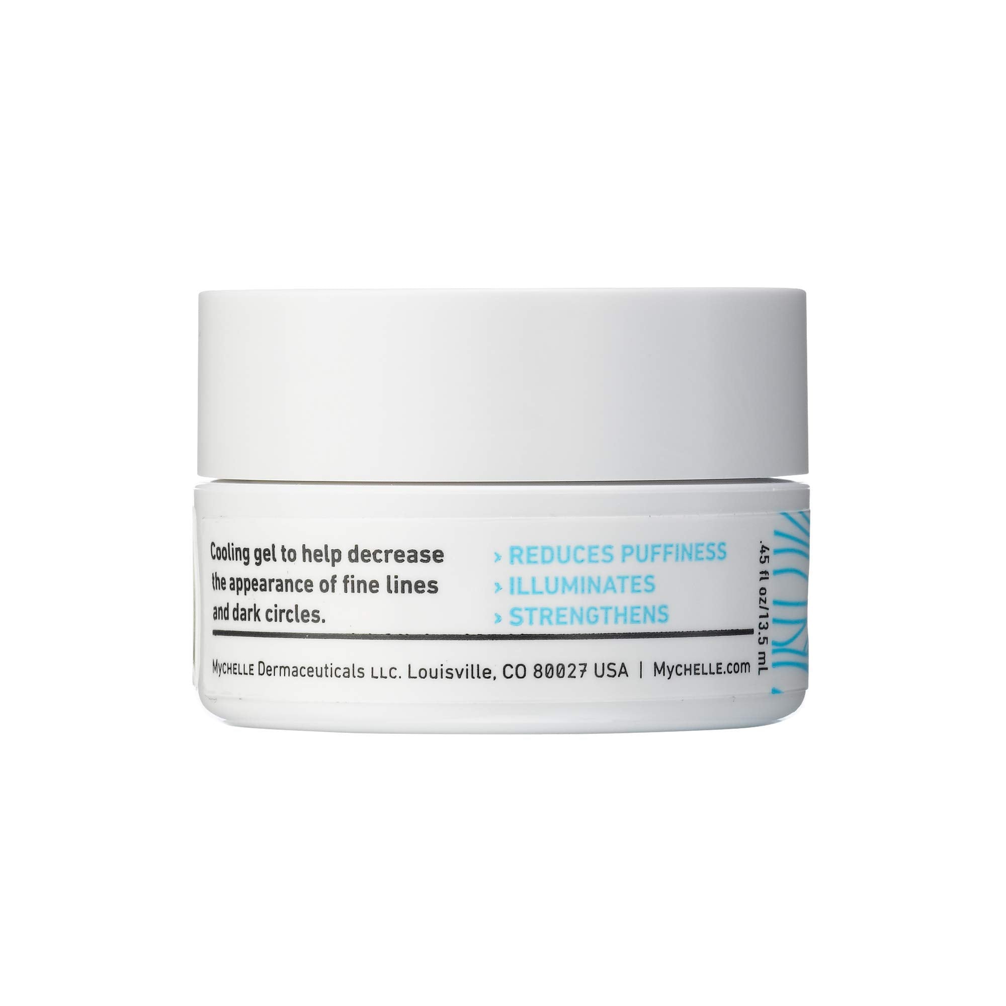Close-up of MyChelle Eye Gel texture for smoothing skin