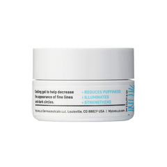 Close-up of MyChelle Eye Gel texture for smoothing skin