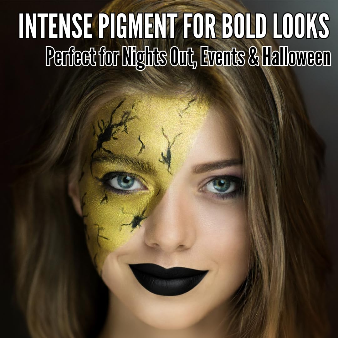 Mynena Matte Lipstick Black on lips during long-wear test