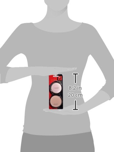 Maja pressed powder with tassel compartment ideal for touch-ups and easy access