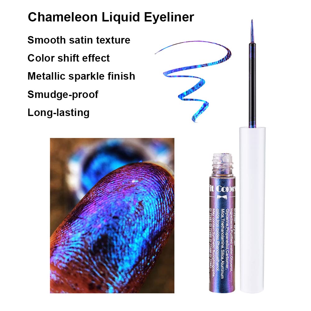 Mysense eyeliner brush tip demonstrates precise, smooth application.