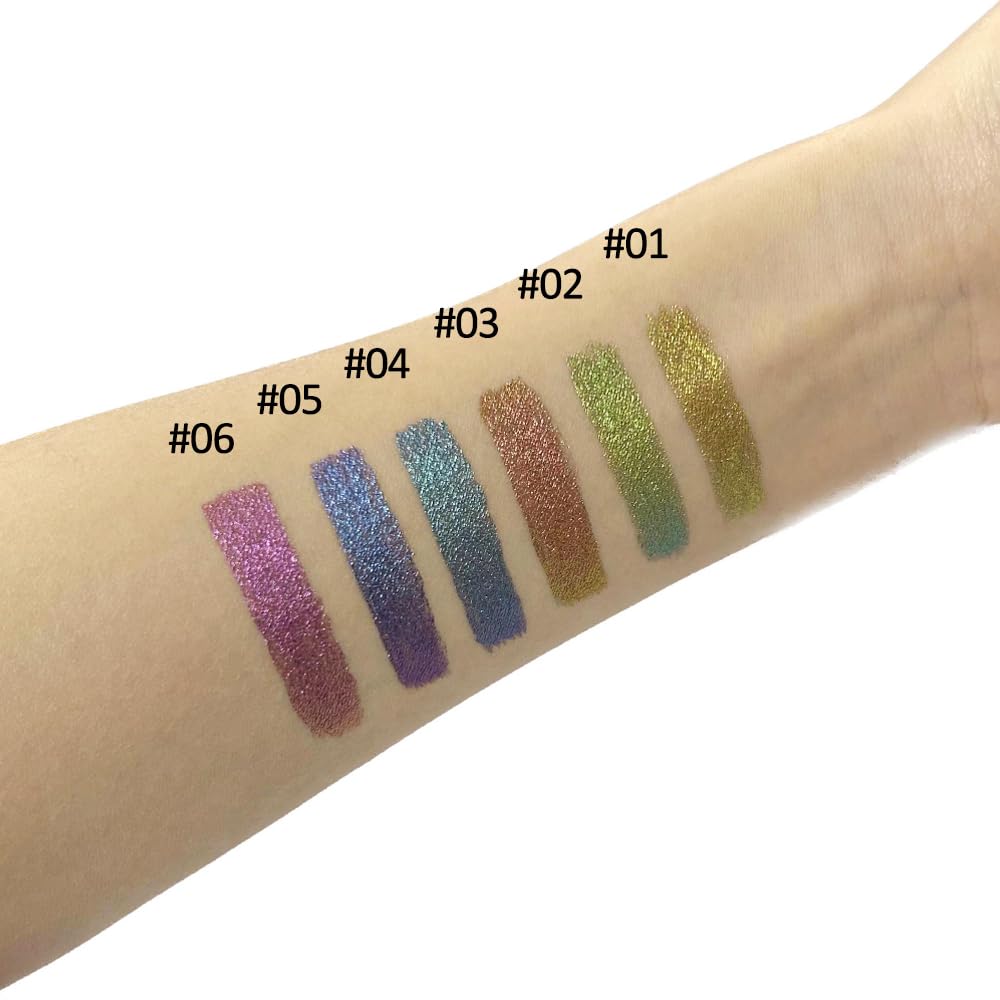 Mysense Chameleon eyeliner dry finish indicating smudge-proof wear.