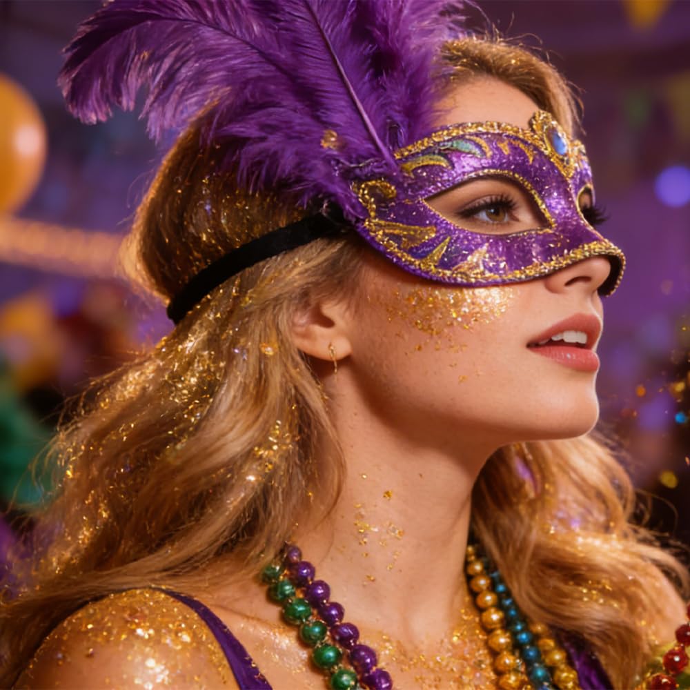 Mysense Gold Glitter Stick on the face demonstrates easy adhesive application without glue.