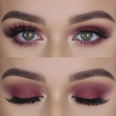 Mysense Matte Plum application demonstrates even coverage for subtle to dramatic looks.