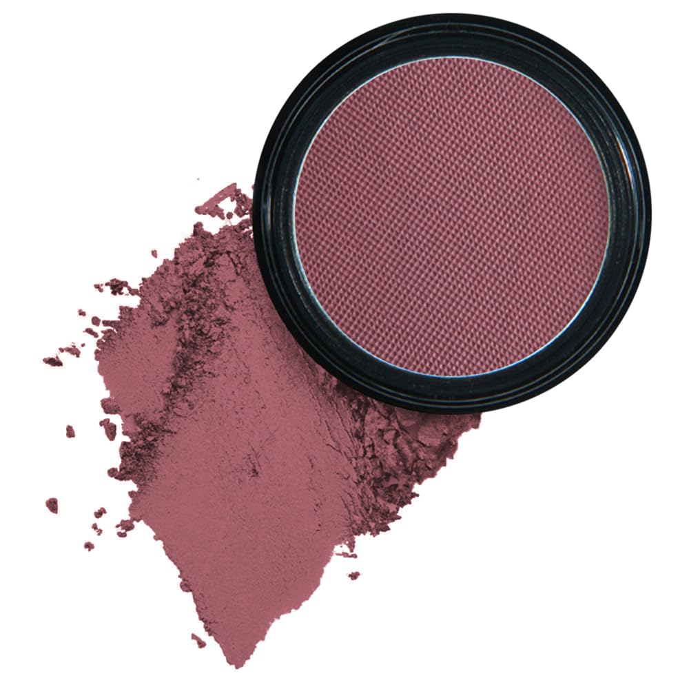 Mysense Matte Plum compact open showing rich, velvety plum for versatile daytime to evening looks.