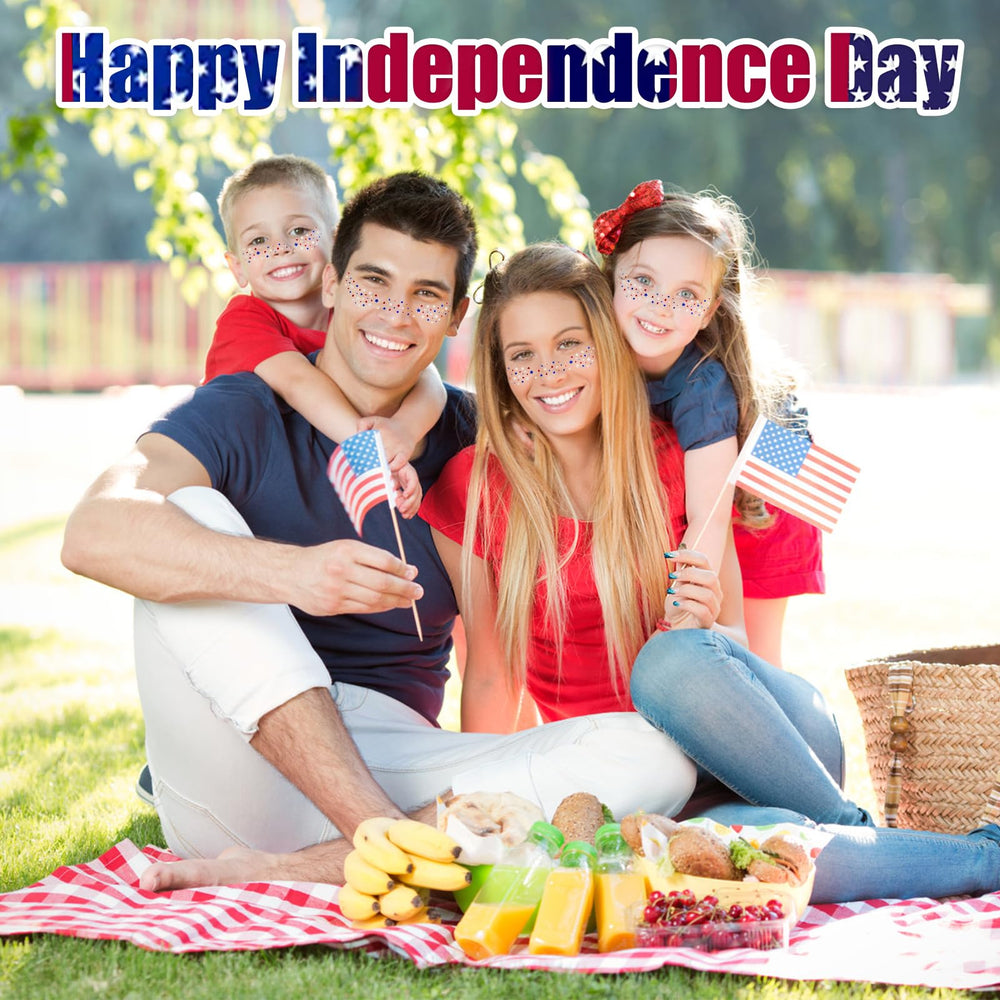 Mysense USA flag star freckles stickers stay vibrant through outdoor celebrations
