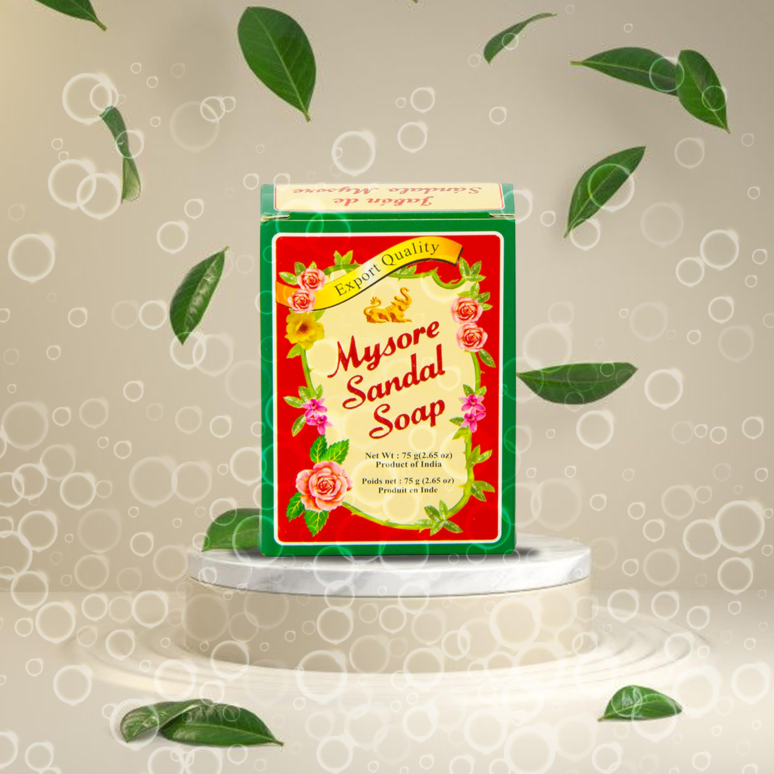 Mysore Sandal Soap creating rich lather for hydrated skin