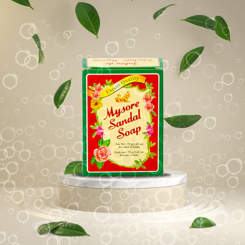 Mysore Sandal Soap creating rich lather for hydrated skin