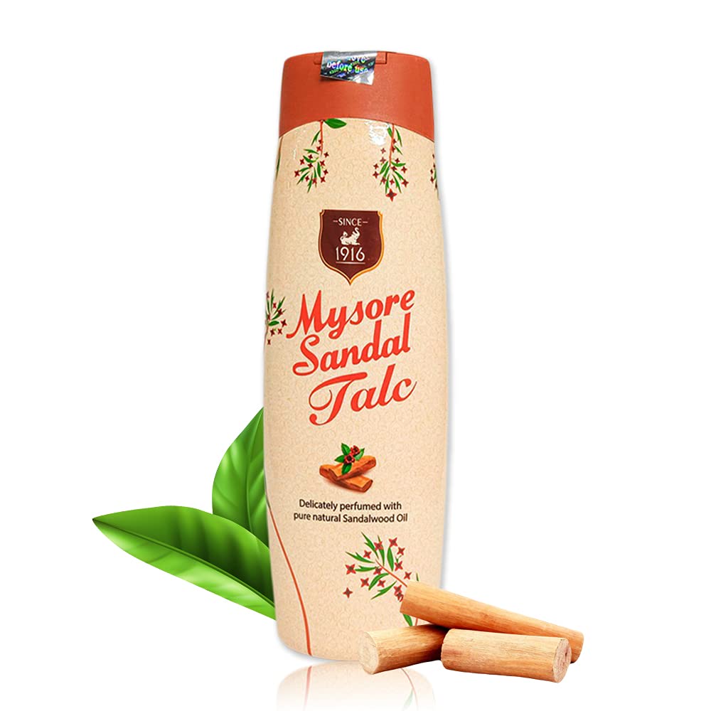 Daily use friendly Mysore Sandal talcum powder for fresh, comfortable skin