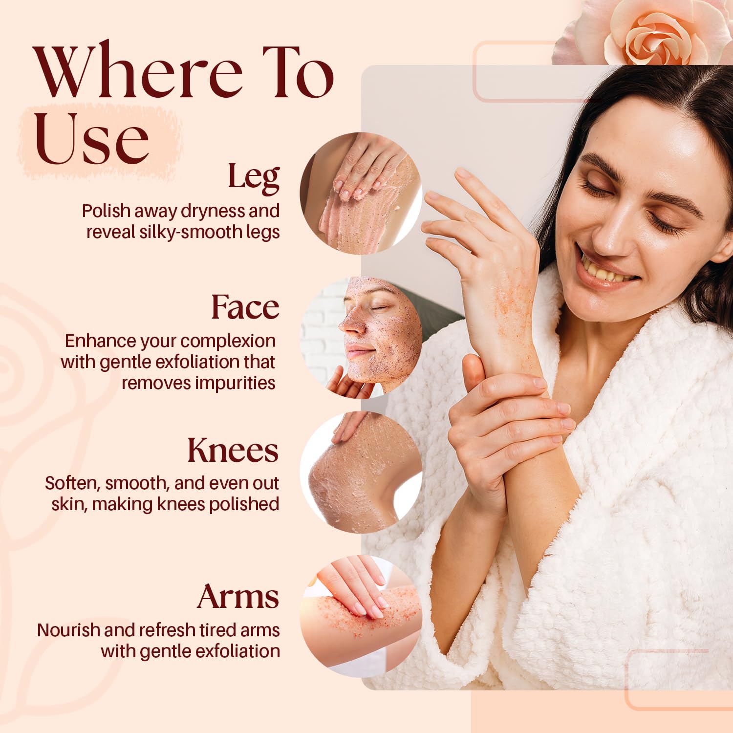 Mystère Beauté Himalayan Salt Scrub versatile for body, scalp, hands, or feet.