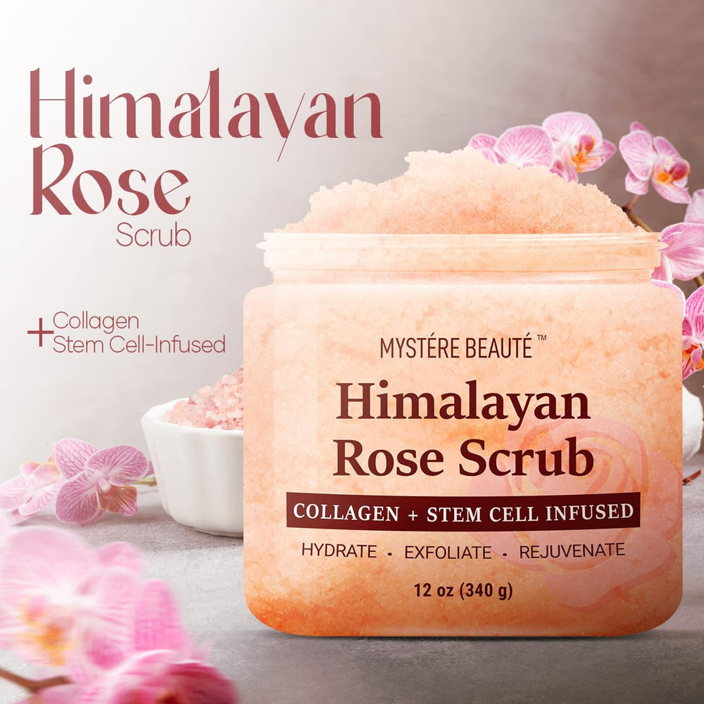 MYSTÉRE BEAUTÉ exfoliating scrub texture demonstrated on hand