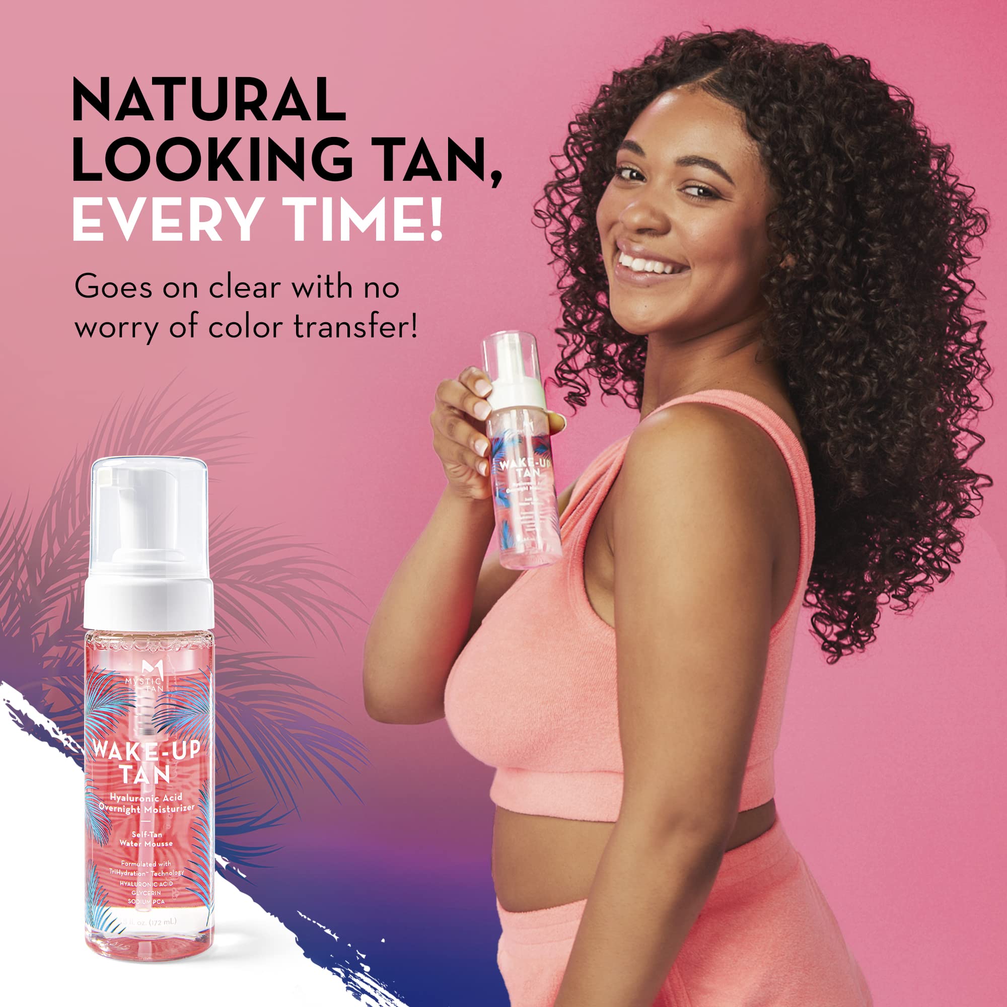 Mystic Tan Wake-Up Tan odor-free technology minimizes tanning odor during use.