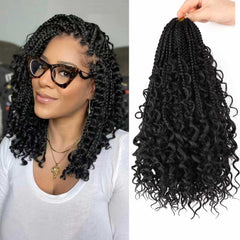 Mytarku bohemian box braids 12 inch pre looped for easy home install.